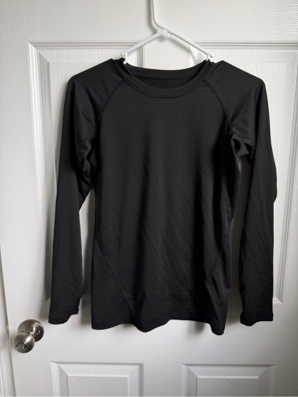 Kids Black Long-Sleeve Active Shirt